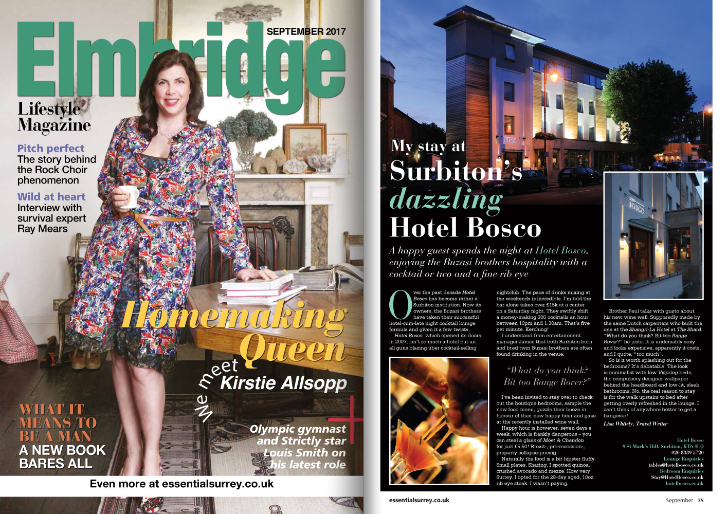 Hotel Bosco - Elmbridge magazine